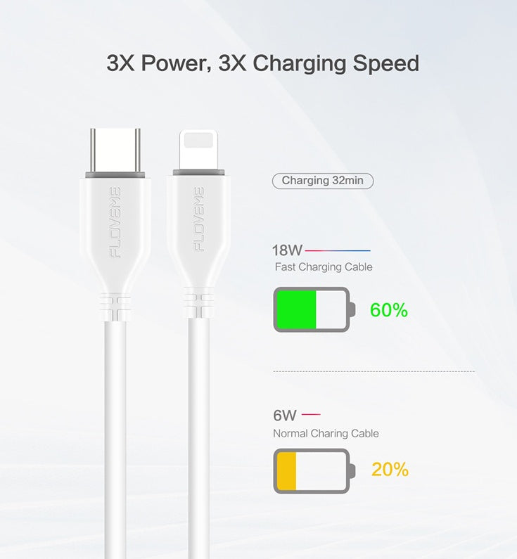 USB-C to Lightning charging cable for iPhone, view 3