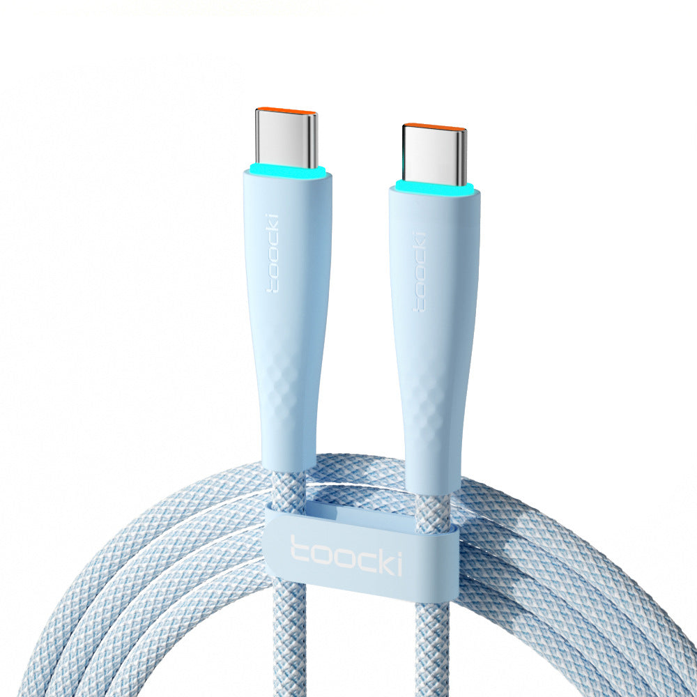 USB-C to USB-C braided fast charging cable, view 8