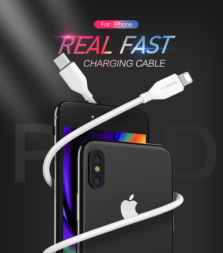 USB-C to Lightning charging cable for iPhone, view 8