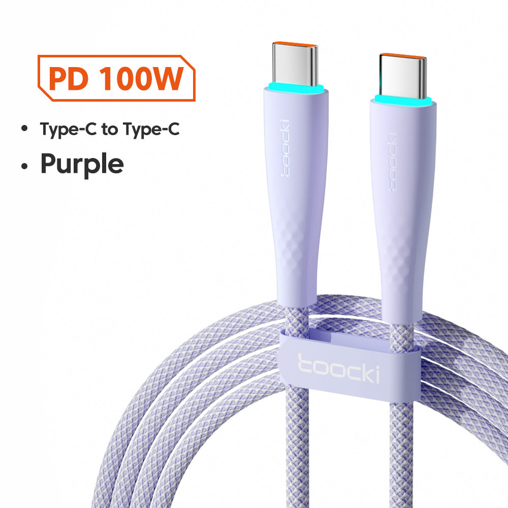 USB-C to USB-C braided fast charging cable, view 10