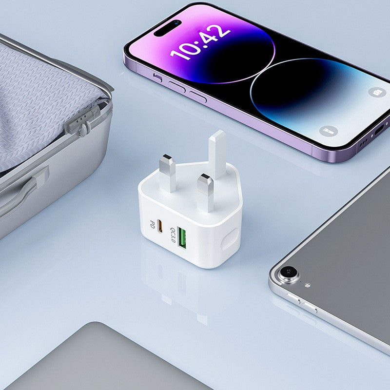 UK USB-C fast charger plug 3-pack with cables