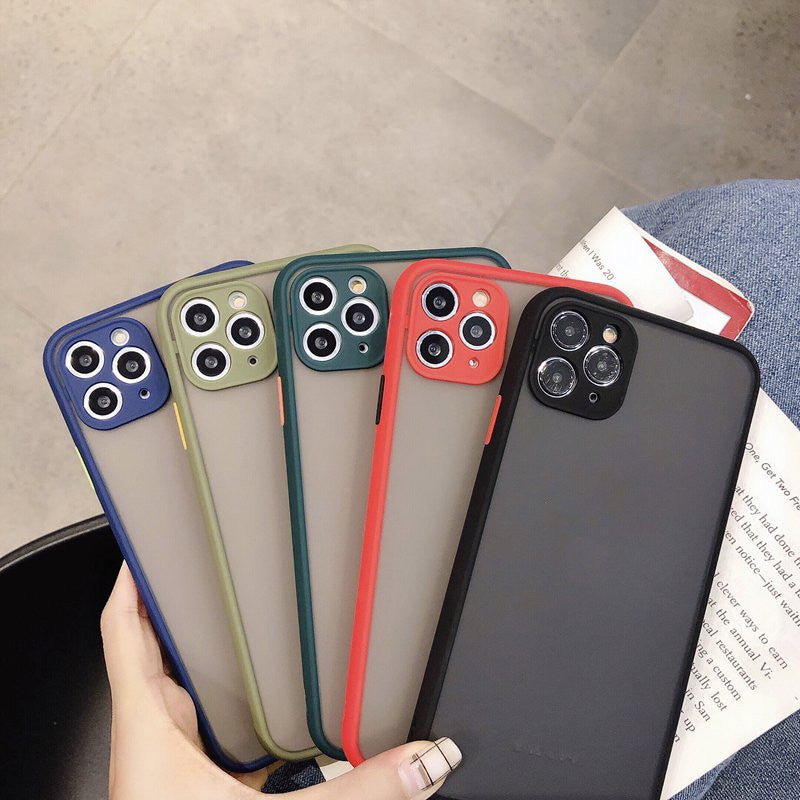 Shockproof phone case with clear back
