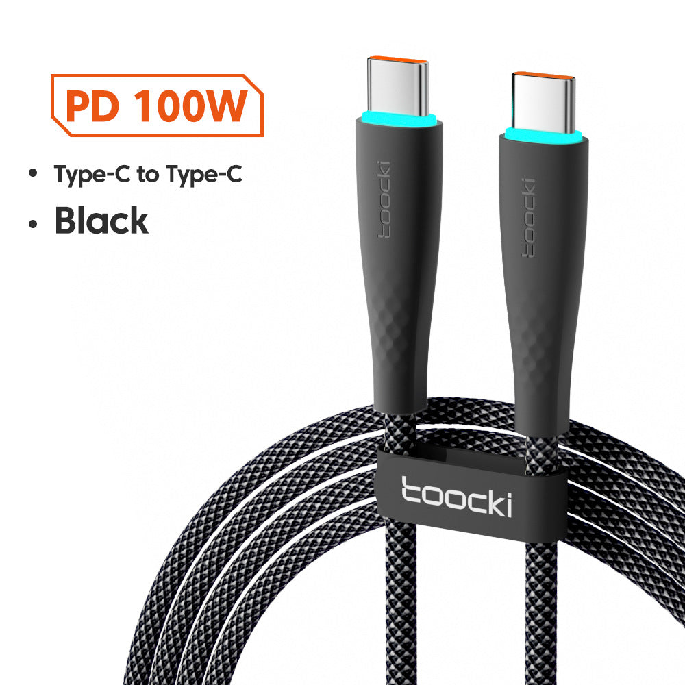 USB-C to USB-C braided fast charging cable, view 7