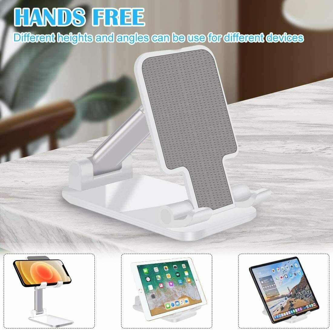 Foldable desk phone and tablet stand, view 10