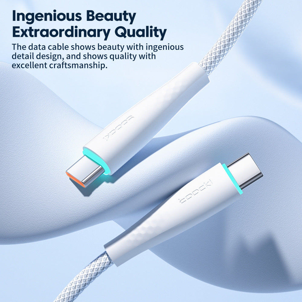 USB-C to USB-C braided fast charging cable