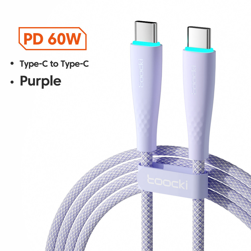 USB-C to USB-C braided fast charging cable, view 9