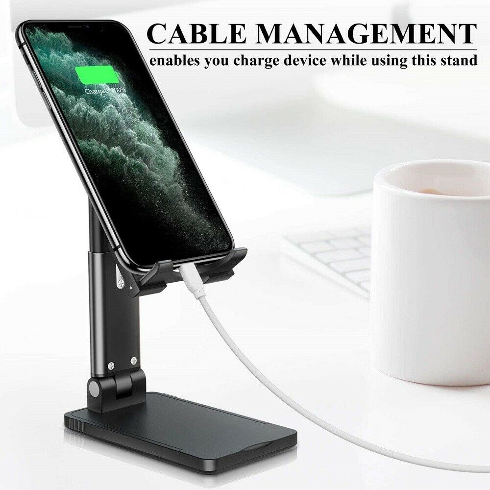 Foldable desk phone and tablet stand, view 9