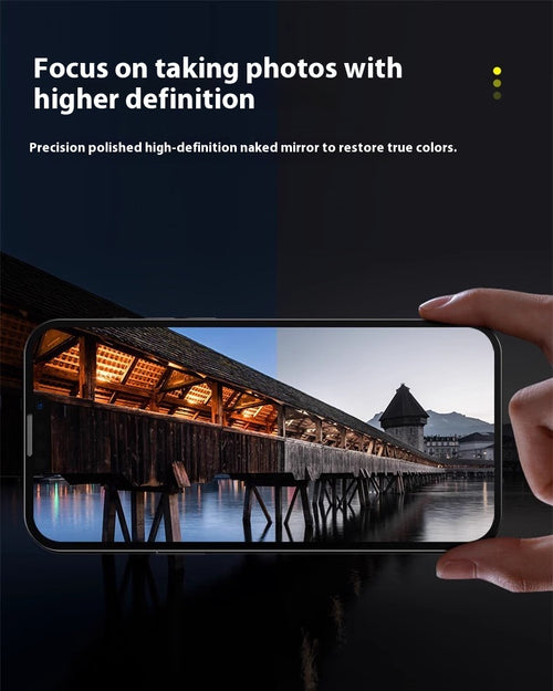 iPhone camera lens protector, tempered glass, view 2
